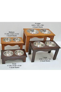 Crown Pet Diner, Large size, with Espresso Finish