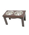 Crown Pet Diner, Small size, with Espresso Finish