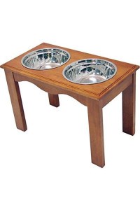 Crown Pet Diner, X-Large size, with Chestnut Finish