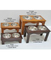 Crown Pet Diner, X-Large size, with Chestnut Finish
