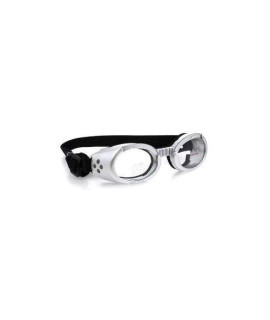 Doggles Ils Large Silver Frame / Clear Lens