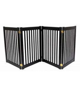 Four Panel EZ Pet Gate - Large/Mahogany
