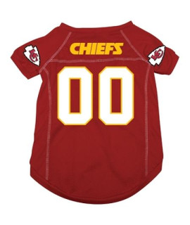 Kansas City Chiefs Deluxe Dog Jersey - Small