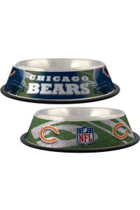 Chicago Bears Stainless Dog Bowl
