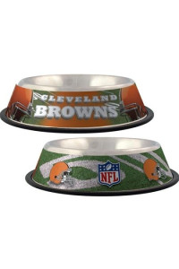 Cleveland Browns Stainless Dog Bowl