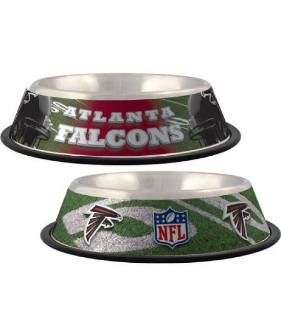 Atlanta Falcons Dog Bowl - Stainless
