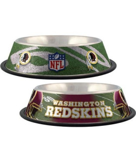 Washington Redskins Stainless Dog Bowl