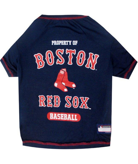 Boston Red Sox Dog Tee Shirt - Medium