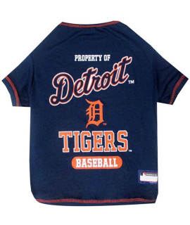 Detroit Tigers Dog Tee Shirt - Large