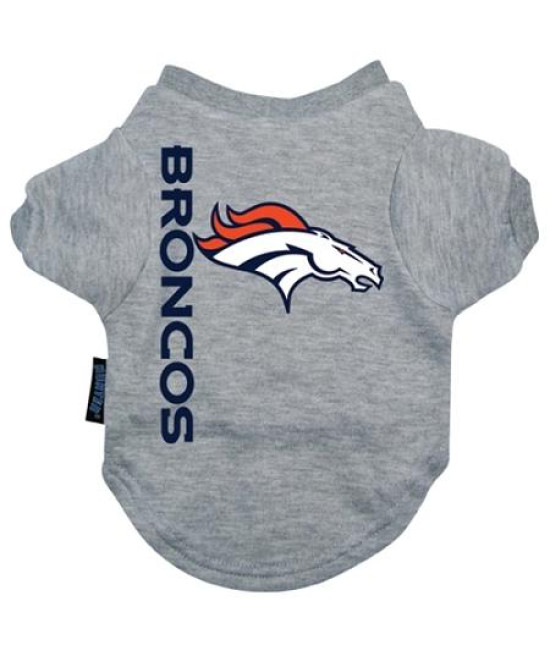 Denver Broncos Dog Tee Shirt - Medium