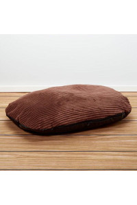Iconic Pet - Luxury Corduroy Pet Bed/Pillow - Cocoa - XXlarge