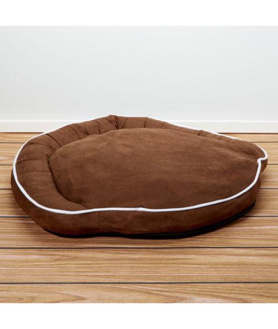 Iconic Pet - Luxury Bolster Pet Bed - Cocoa - Medium