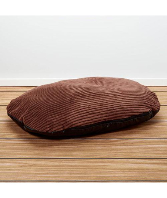 Iconic Pet - Luxury Corduroy Pet Bed/Pillow - Cocoa - Xlarge