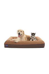 Laifug Orthopedic Memory Foam Large Dog Bed,Durable Water Proof Liner, Removable Washable Cover