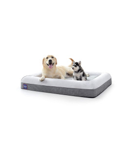 Laifug Orthopedic Memory Foam Large Dog Bed,Durable Water Proof Liner, Removable Washable Cover