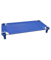 40x22 Pet Cot in Blue with Blue Legs, Unassembled
