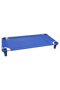 40x22 Pet Cot in Blue with Blue Legs, Unassembled