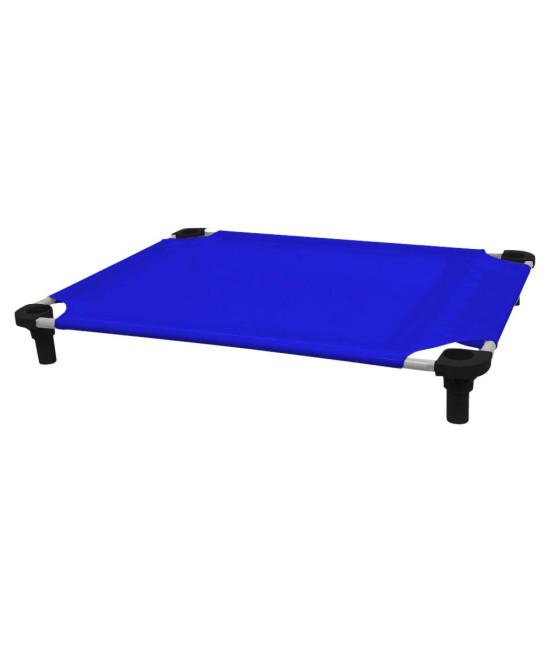 40x30 Pet Cot in Blue with Black Legs, Unassembled