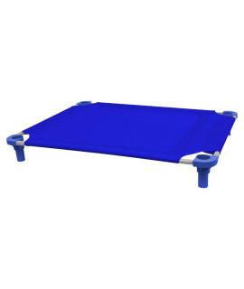 40x30 Pet Cot in Blue with Blue Legs, Unassembled