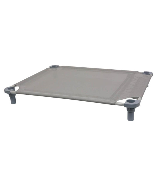 40x30 Pet Cot in Gray with Gray Legs, Unassembled