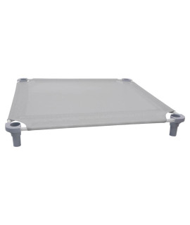 40x40 Pet Cot in Gray with Gray Legs, Unassembled