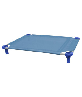 40x30 Pet Cot in Sistine Blue with Blue Legs, Unassembled