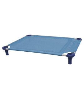 40x30 Pet Cot in Sistine Blue with Navy Legs, Unassembled