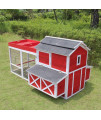 Red Barn with Roof Top Planter