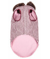 Pet Life Luxe 'Beautifur' Elegant Designer Boxed Mink Fur Dog Coat Jacket, Pink And Brown - X-Small