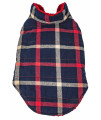 Pet Life 'Allegiance' Classical Plaided Insulated Dog Coat Jacket, Blue And Red Plaid - X-Large