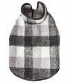 Pet Life 'Black Boxer' Classical Plaided Insulated Dog Coat Jacket, Black, Grey And White Plaid - Small