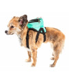 Pet Life 'Dumbone' Dual-Pocketed Compartmental Animated Dog Harness Backpack, Blue - Medium