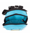 Pet Life 'Waggler Hobbler' Large-Pocketed Compartmental Animated Dog Harness Backpack, Blue - Medium
