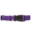 Pet Life 'Aero Mesh' 360 Degree Dual Sided Comfortable And Breathable Adjustable Mesh Dog Collar, Purple - Medium
