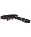 Pet Life 'Aero Mesh' 2-In-1 Dual Sided Comfortable And Breathable Adjustable Mesh Dog Leash-Collar, Black - Medium