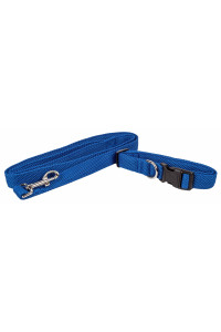 Pet Life 'Aero Mesh' 2-In-1 Dual Sided Comfortable And Breathable Adjustable Mesh Dog Leash-Collar, Blue - Large