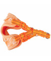 Pet Life 'Bonatied' Mesh Reversible And Breathable Adjustable Dog Harness W/ Designer Neck Tie, Orange - Medium