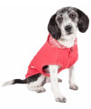 Pet Life Active 'Pull-Rover' Premium 4-Way Stretch Two-Toned Performance Sleeveless Dog T-Shirt Tank Top Hoodie, Red - Small