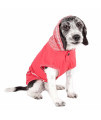Pet Life Active 'Pull-Rover' Premium 4-Way Stretch Two-Toned Performance Sleeveless Dog T-Shirt Tank Top Hoodie, Red - X-Small