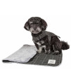 Touchdog 2-In-1 Windowpane Plaided Dog Jacket With Matching Reversible Dog Mat, Dark Grey Plaid - Large