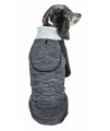 Pet Life Active 'Chewitt Wagassy' 4-Way Stretch Performance Long Sleeve Dog T-Shirt, Black - Medium