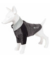 Pet Life Active 'Chewitt Wagassy' 4-Way Stretch Performance Long Sleeve Dog T-Shirt, Black - Medium
