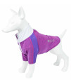 Pet Life Active 'Chewitt Wagassy' 4-Way Stretch Performance Long Sleeve Dog T-Shirt, Lavander - X-Large