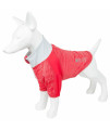 Pet Life Active 'Chewitt Wagassy' 4-Way Stretch Performance Long Sleeve Dog T-Shirt, Red - Medium