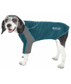 Pet Life Active 'Chewitt Wagassy' 4-Way Stretch Performance Long Sleeve Dog T-Shirt, Teal - Medium