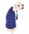 Pet Life Active 'Barko Pawlo' Relax-Stretch Wick-Proof Performance Dog Polo T-Shirt, Navy With White - X-Large