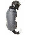 Pet Life Active 'Fur-Flexed' Relax-Stretch Wick-Proof Performance Dog Polo T-Shirt, Grey - X-Large