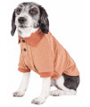 Pet Life Active 'Fur-Flexed' Relax-Stretch Wick-Proof Performance Dog Polo T-Shirt, Tan - Small