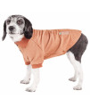 Pet Life Active 'Fur-Flexed' Relax-Stretch Wick-Proof Performance Dog Polo T-Shirt, Tan - X-Small