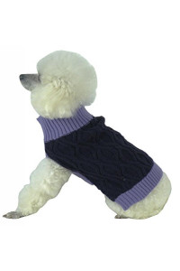 Oval Weaved Heavy Knitted Fashion Designer Dog Sweater